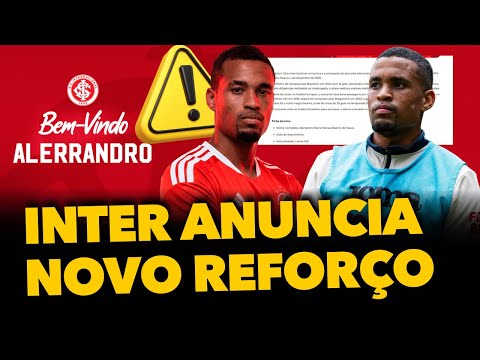 🔴 INTER ANUNCIA CONTRATAÇÃO DE ATACANTE, DETALHE QUE DESCOBRI DO ACORDO MILIONÁRIO E QUANDO CHEGA