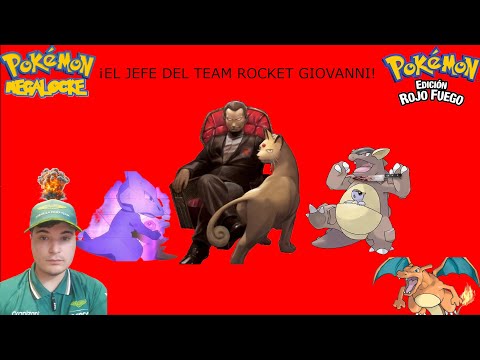 POKÉMON ROJO FUEGO MEGALOCKE Ep. 10. - ¡El jefe del team rocket Giovanni!