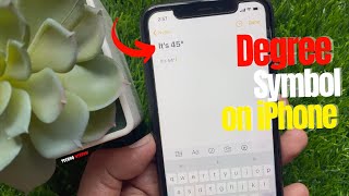 How to Type the Degree Symbol on iPhone and iPad