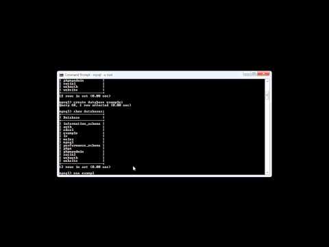 MySQL Selecting a Database