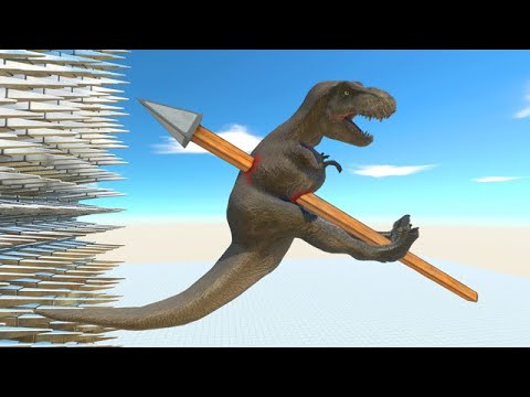 Jump Over 5 Obstacles and Avoid Ballista - Animal Revolt Battle Simulator