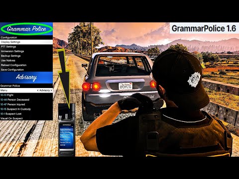 Updated Grammar Police! | New Radio Feature! | #GTA | #PoliceMod | #criminaljusticeyoutube