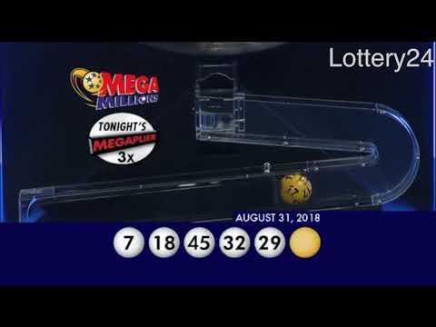 2018 08 31 Mega Millions Numbers and draw results