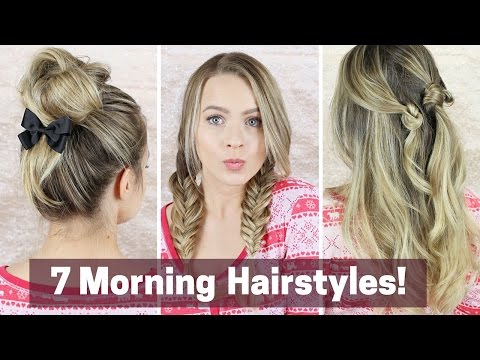 7 Quick Morning Hairstyles!