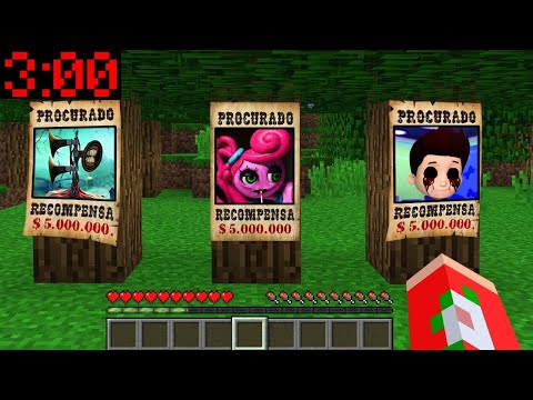 PROCURANDO TODOS OS MONSTROS ÁS 3:00 DA MADRUGADA NO MINECRAFT