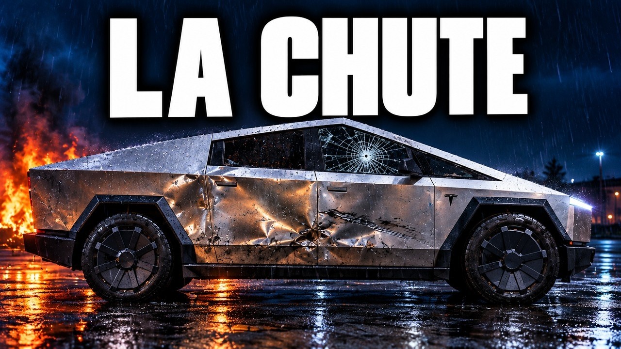 La CHUTE BRUTALE du CYBERTRUCK de TESLA
