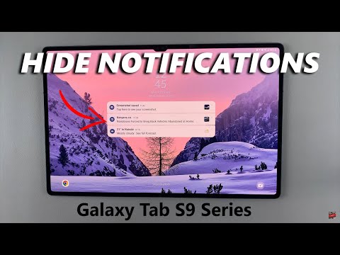 How To Show /Hide Lock Screen Notifications On Samsung Galaxy Tab S9 / S9 Ultra
