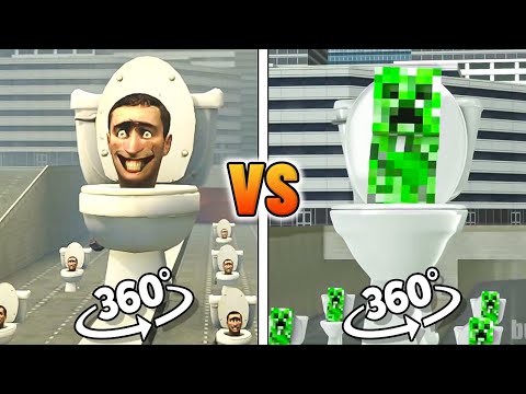 EPIC Skibidi Toilet Battle in 360º VR!