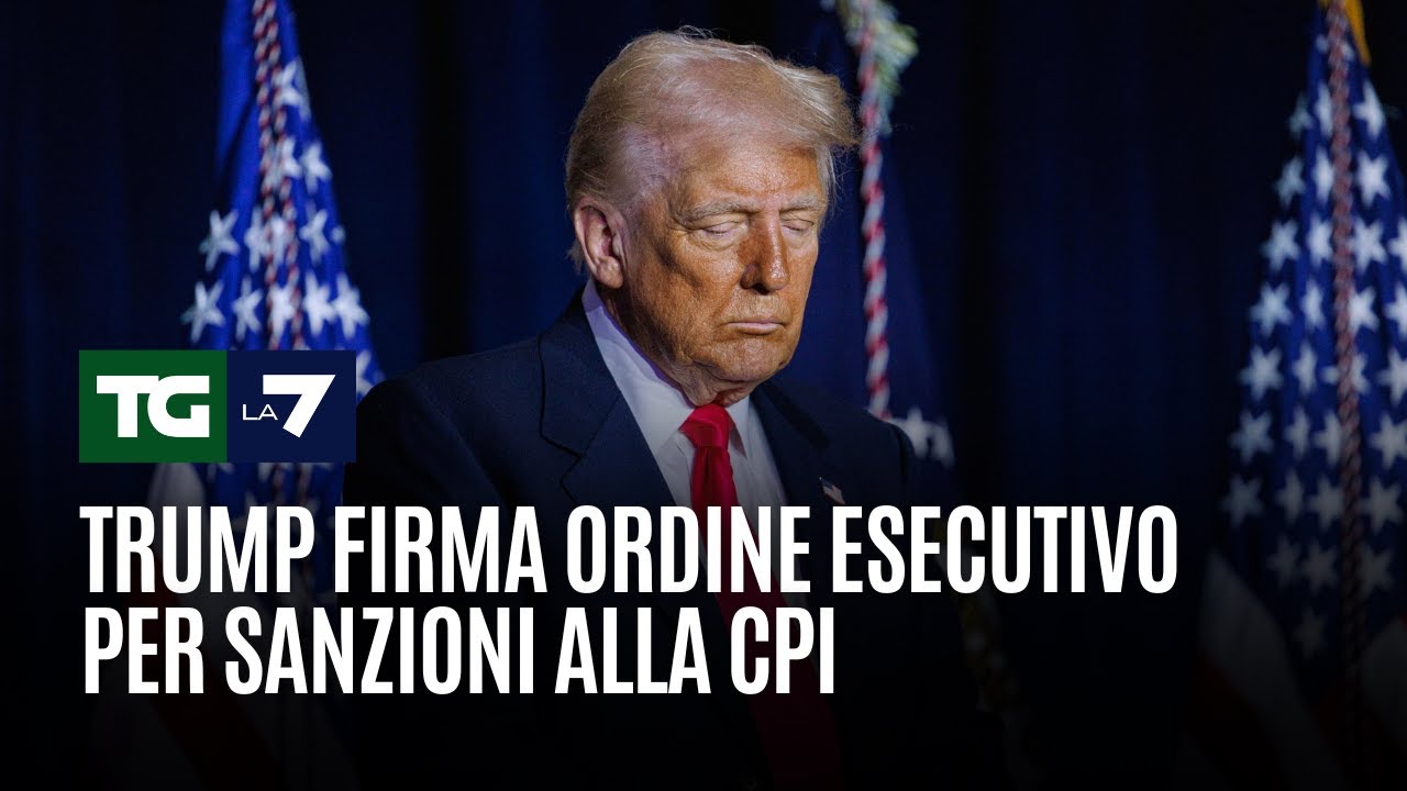 Trump firma ordine esecutivo per sanzioni alla Cpi