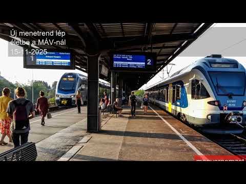 Új menetrend lép életbe a MÁV-nál
