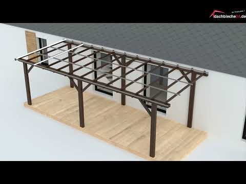 dachbleche24 -  Montage Doppelstegplatten