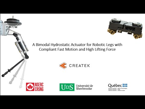 A Bimodal Hydrostatic Actuator for Robotic Legs