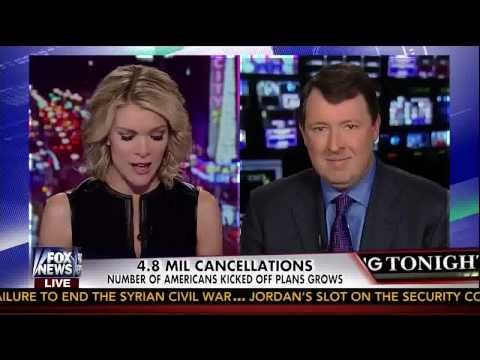 The Kelly File Interview on Obamacare Problems 11/8/13