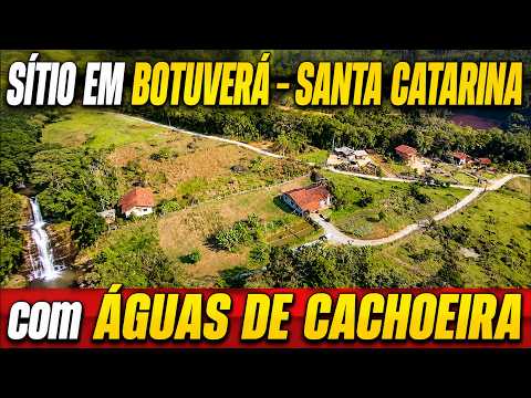 SÍTIO EM BOTUVERÁ SANTA CATARINA, MUITA TERRA, ÁGUAS DE CACHOEIRA, FRUTAS, PLANTAÇÃO E ANIMAIS