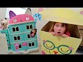 What’s inside GABBY’S DOLLHOUSE!! Surprise Box for Adley and Niko! playing toys with our family 🐈