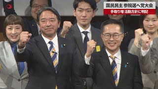 【速報】国民民主、参院選へ党大会 手取り増、活動方針に明記