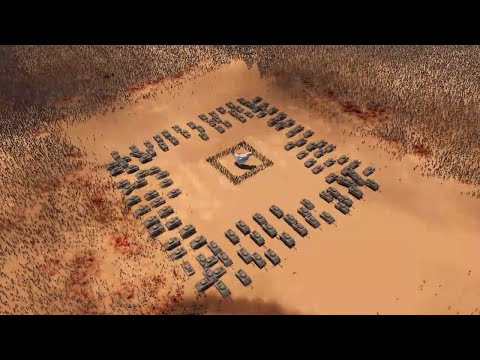 10.000 Modern Soldiers Defend the Castle From 2.1 million Zombies - UEBS 2