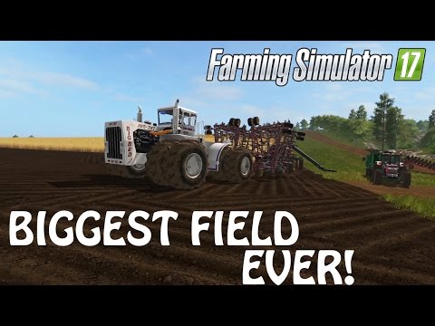 DONE WITH THE BIGGEST FIELD EVER in Farming Simulator 2017 | PS4 | Xbox One