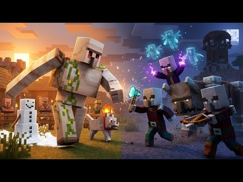 Iron Golem Army Vs Illager Legion | Minecraft Mob Battle Animation | Episode 1