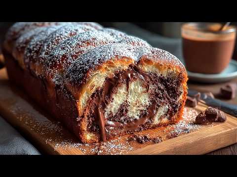 Das ist eine völlig neue, super einfache Methode! Süße gefüllte Hefeteigrolle mit Schokolade