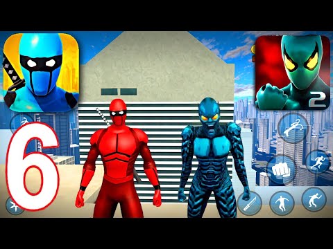 Blue Ninja Superhero , Power Spider 2 - Gameplay Walkthrough Part 6 (iOS, Android)