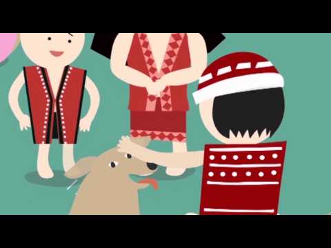 族語夢工廠-太魯閣語-03賽夏族動畫 啃骨頭的狗兒