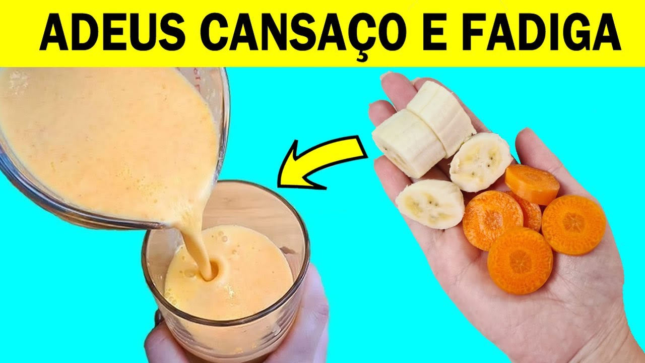 Misture Uma CENOURA Com BANANA e Tome por 3 Dias. O Resultado Vai te Surpreender🥕