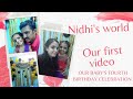 Hello First Video Birthday Clebration Its Our Baby Sreenidhi Her 4th Birthday
