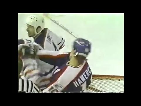 Jets - Oilers g7 hits and roughs 4/16/90