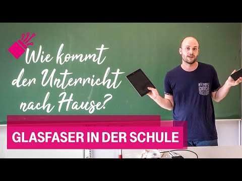 Fernunterricht: Glasfaser in der Schule