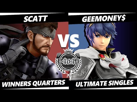 4o4 Smash Night 70 - ScAtt (Snake) vs Nut Esports| Geemoney$ (Marth) - Winners Quarter-Final