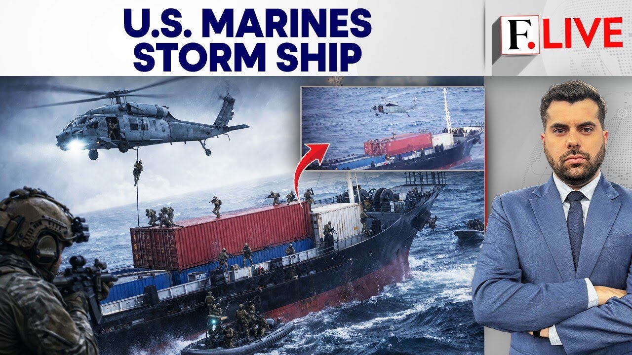 US Marines' Dramatic Mid-Sea Interception Amid Iran Port Blockade | Firstpost Live | N18G
