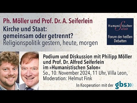 Humanistischer Salon • »Forum der heißen Debatten« • Kirche und Staat – gemeinsam oder getrennt?