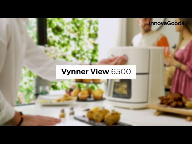 Friteuse sans huile InnovaGoods Vynner Pro 6500 6,5 L 1700 W crème/acier inoxydable video