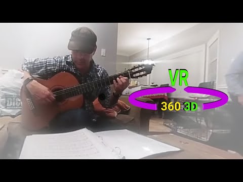 Vuze+ 360 3D:Classical Guitarist (Christmas)