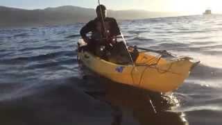 preview picture of video 'Yellowtail Catch on Kayak • County Line - Malibu, CA'