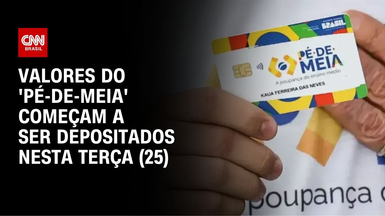 Valores do 'Pé-de-Meia' começam a ser depositados nesta terça (25) | CNN NOVO DIA