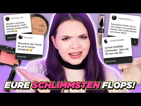 OH NO ? Ganzes Makeup NUR mit euren FLOP PRODUKTEN! ? Ich teste eure FEHLKÄUFE 2020 ?
