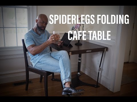 Spiderlegs Folding Cafe Table: Mechanical Gadgetry