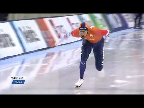 Kjeld Nuis 1500m - 1:40.17 (WR) World Cup Final 2018/2019 Salt Lake City