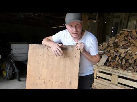 Überdachtes Sandbad selber bauen (aus alten Brettern)