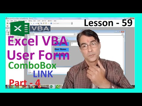 Excel VBA User form part - 4 | Excel VBA lesson 59 | Link ComboBox in vba user form | Link ComboBox