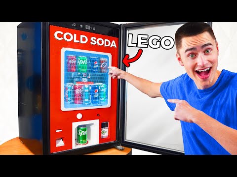 Building a Lego Vending Machine inside a Mini Fridge