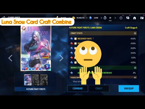 Luna Snow Full Crafting & Craft Combine + opening x3 Premium Card Chest