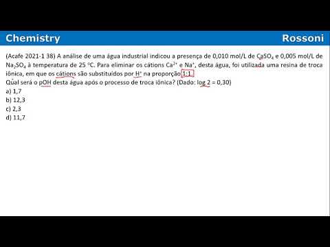 Acafe 2021-1 Medicina Q38 - pH e pOH