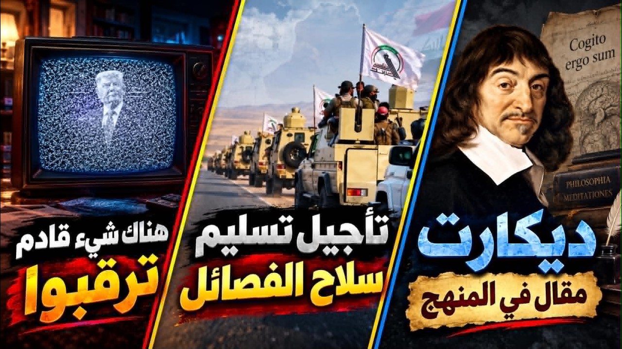 ترامب:شيء قادم ترقّبوا|باراك:لا نزع لسلاح الفصائل|الزيدي:إيران منعت نفط العر?