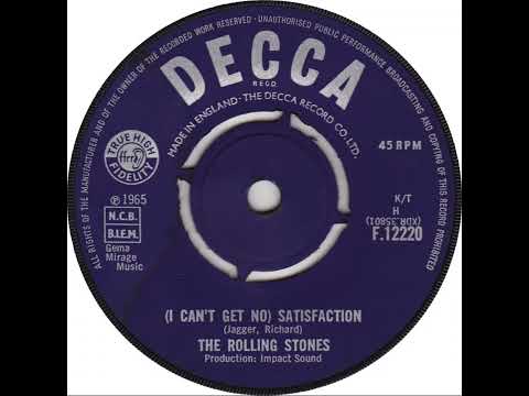 UK New Entry 1965 (211) The Rolling Stones - (I Can't Get No) Satisfaction