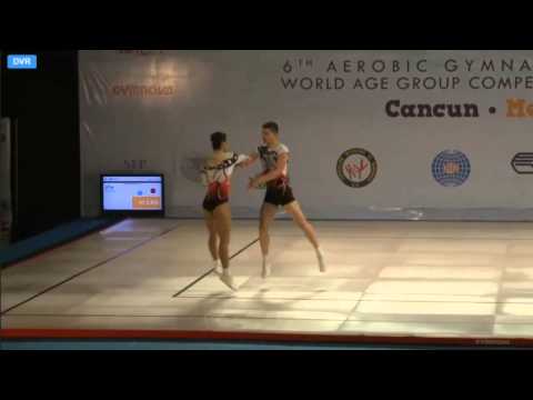 WCH Aeróbic Cancún 2014 - (FINAL) MP AG2 - Ana Maria STOILOVA,Antonio PAPAZOV -BUL