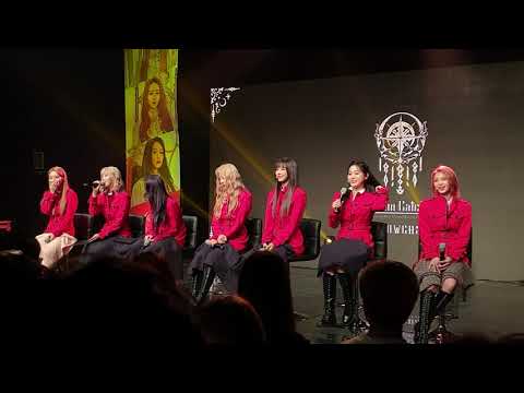 190918 드림캐쳐 Dreamcatcher - 토크 Talk 1 직캠 Fancam @ 컴백 쇼케이스 일지 아트홀 Comeback showcase Ilji art hall