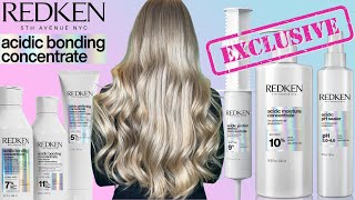 REDKEN'S Most Powerful Hair Care! ACIDIC BONDING CONCENTRATE How To Use The Home VS Salon Treatment